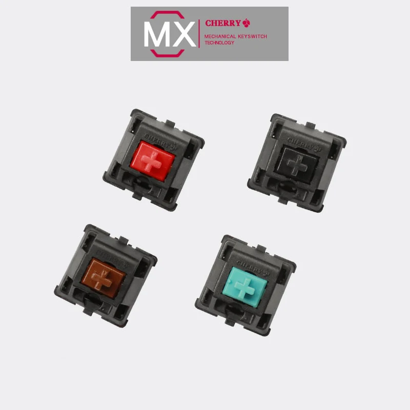 Original MX Cherry Mechanical Switch Black Blue Red Brown Green Pink Silver 3-pin Cherry Switch for Swap Mechanical Keyboard