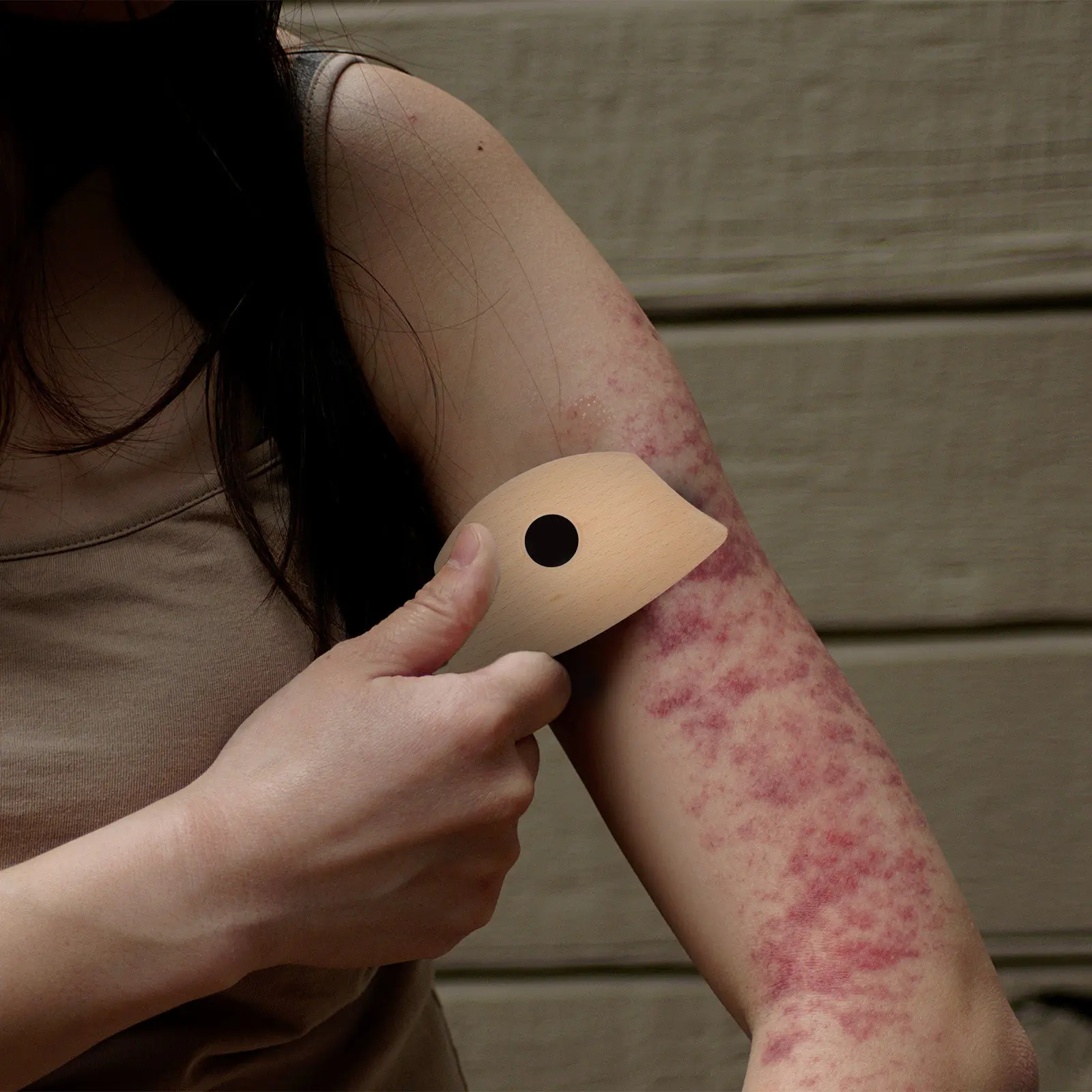 

1 шт. деревянная скребковая доска из бука, легкий и практичный массажный инструмент для шеи, спины, живота, для снятия целлюлита