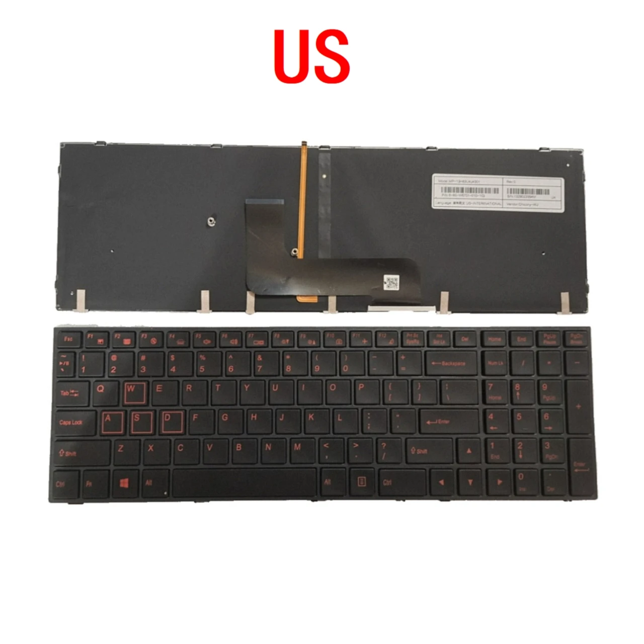 New US Laptop Backlit Keyboard For CLEVO P650 P651 SE P655 P671 P671SG P650HP3 P670RE3 P670RG P650RE3 P650RE6