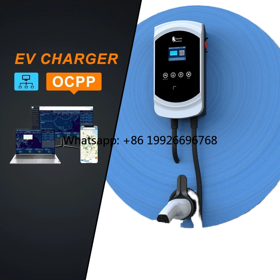 

Зарядное устройство для электромобилей Feyree OCPP Smart Wallbox AC, 220В/380В, новое, стандарт интерфейса GB, коммерческая зарядная станция EVSE
