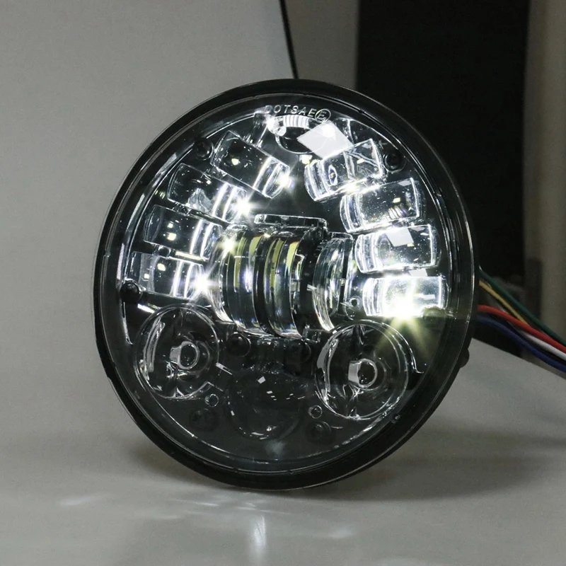 Universal 5.75 Inch LED Headlight 5 3/4 Inch LED DRL Hi/Lo 36W Beam Motorcycle Turn Light Daytime Running Headlamp Light