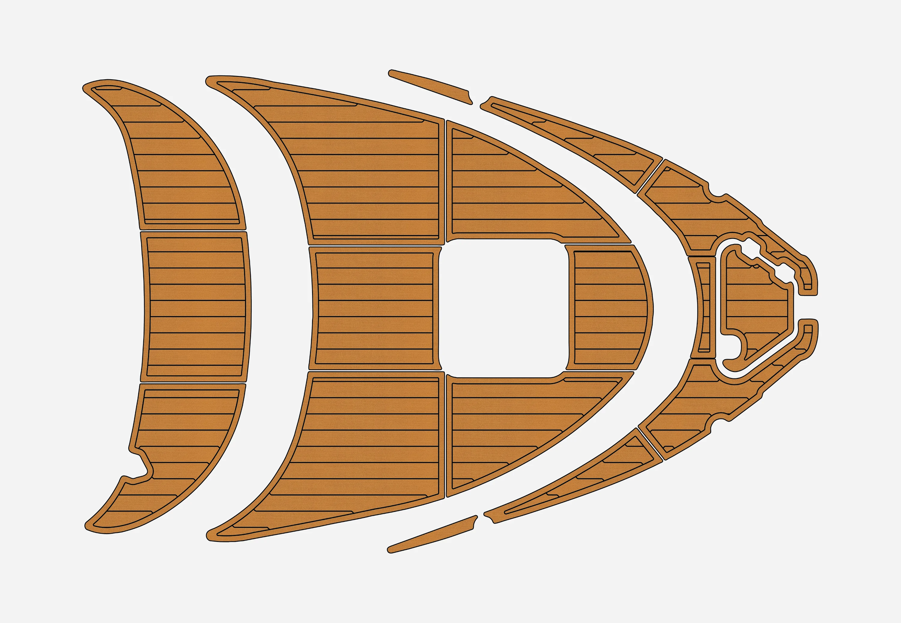 Non-Slip EVA Faux Marine Mat Self-Adhesive 6mm Yacht Cockpit Pad for 2002 Hurricane GS201 Boat Decking Easy Install