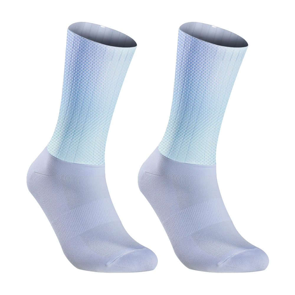 Chaussettes de sport coordonnantes en silicone pour homme, accessoire de cyclisme, de vélo et de course, nouvelle collection été 2024