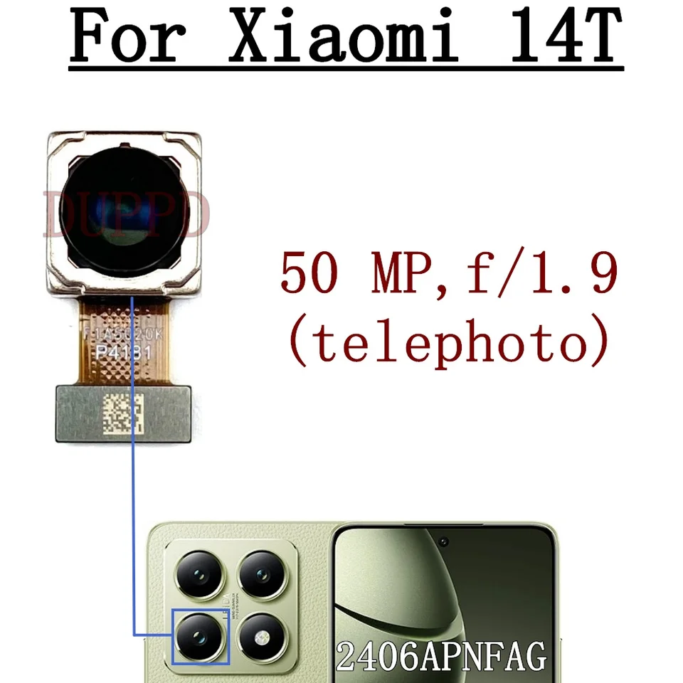 Rear Front Camera For Xiaomi 14T 2406APNFAG Frontal Selfie Back