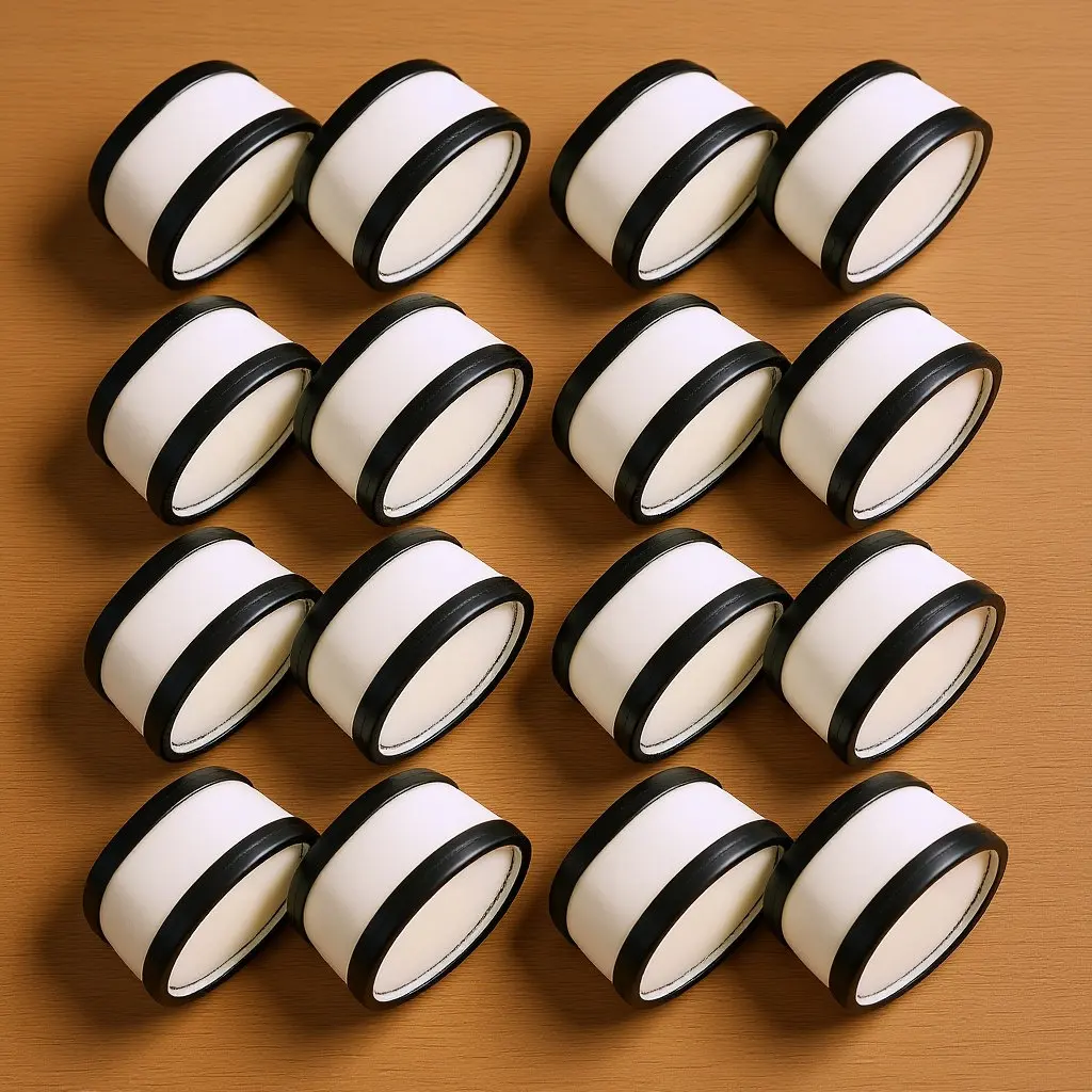 

Набор из 16 шерстяных колец для полировки бильярдных шаров: эффективное средство для удаления грязи, инструмент для ухода за шарами для пула, совместимо с автоматическими машинами