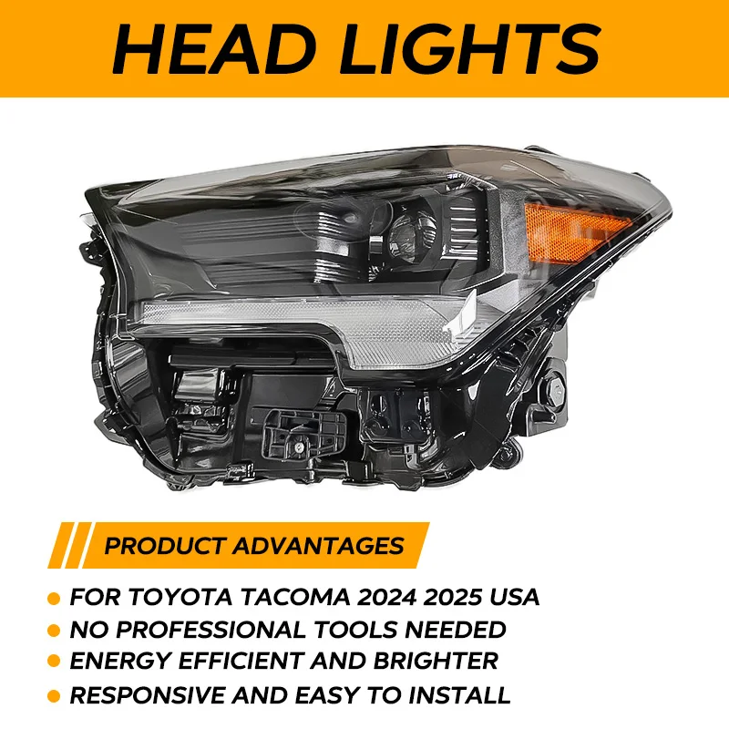 

Factory Price LED Headlight Assembly For Toyota Tacoma 2024 OE 81110-AK010 81150-AK010