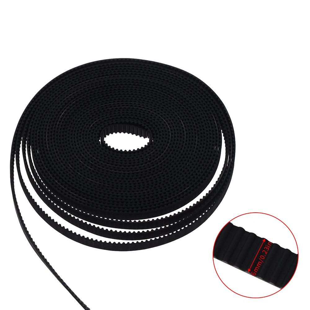 GT2-6mm open timing belt width 6mm GT2 belt Rubber Aramid Fiber cut to length for 3D printer wholesale