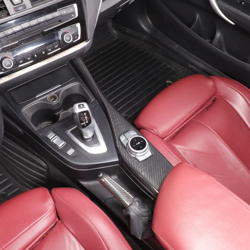 

For BMW 1 2 Series F20 F21 F22 2012-2018 Real Carbon Fiber Car Multimedia Knob Panel Cover Trim Interior Car Accessories LHD