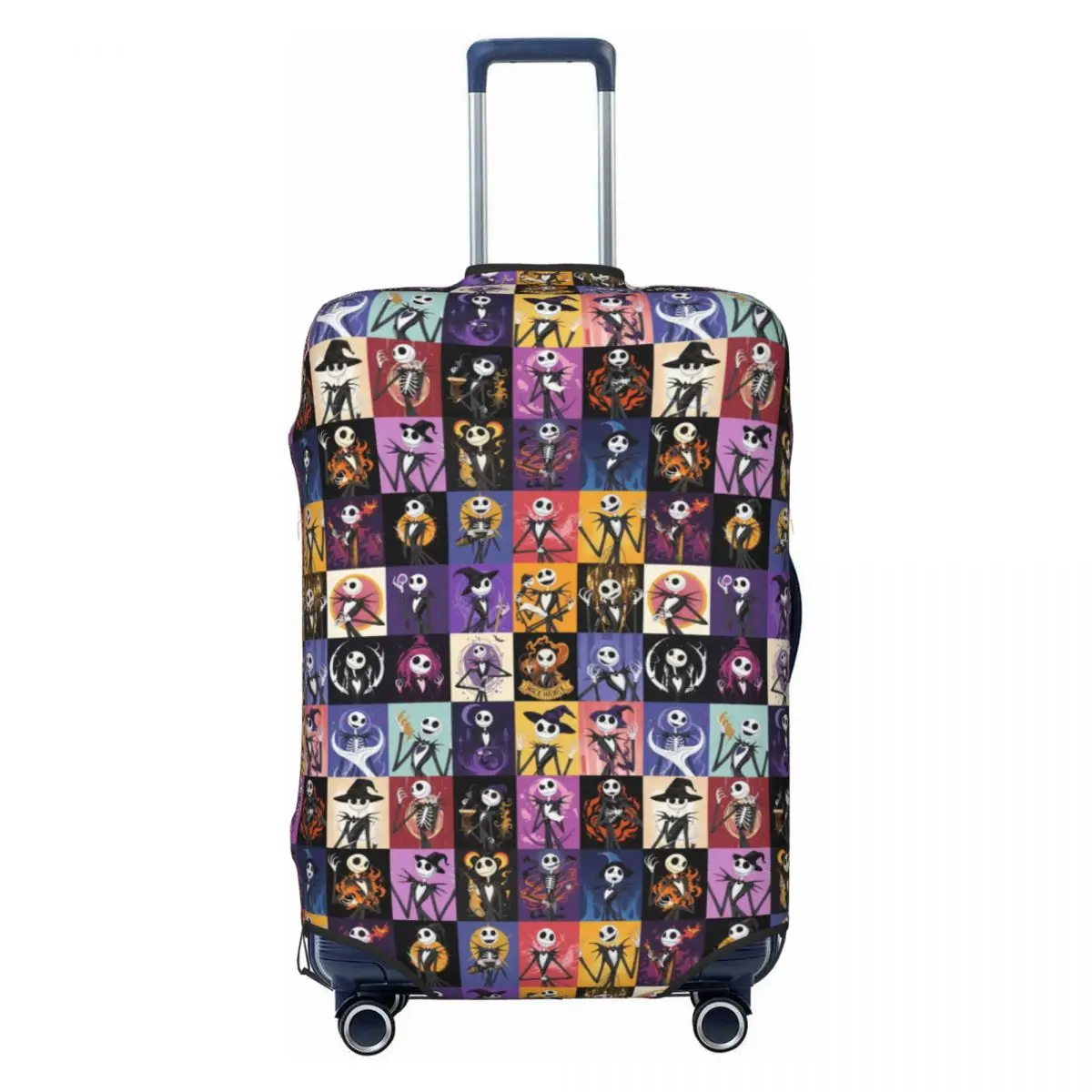 

Custom Jack S-Skellingtones Luggage Cover Cute Nightmare Before Christmas Suitcase Protector Covers Suit For 18-32 inch