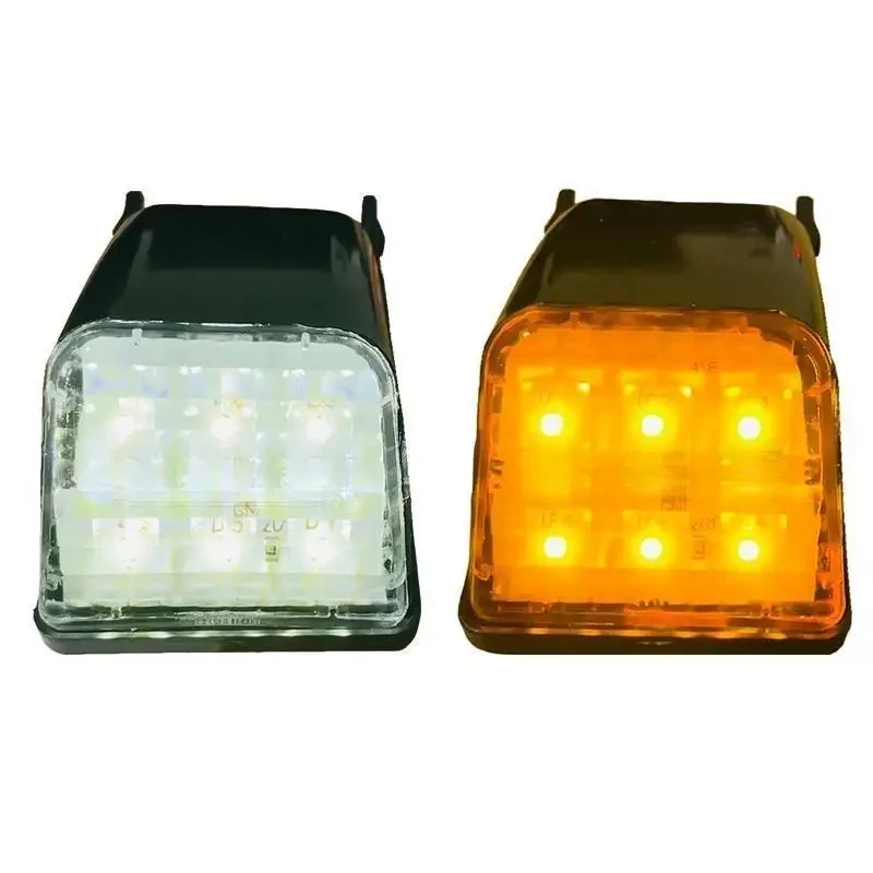 5 x 24V White Yellow LED Cab Roof Marker Lights For Volvo Truck FH FM NH FH12 FH16 FM9 OEM 20425484 20398824