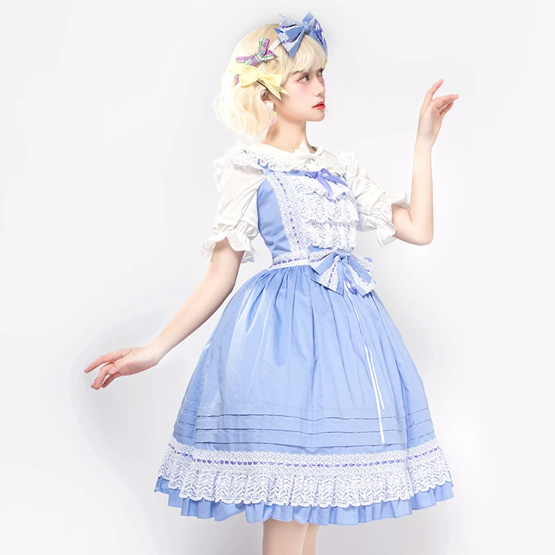 Peiqi-Robe Lolita Originale et Mignonne, Tenue Classique JSK, Courte de Soirée par Magic Tea Party