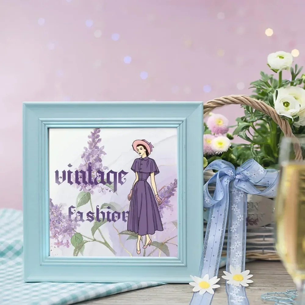 Fashion Woman Silicone Clear Stamp Lady and Vintage Dress Transparent Silicone Stamp People Rubber Stamp for Scrapbook Journal