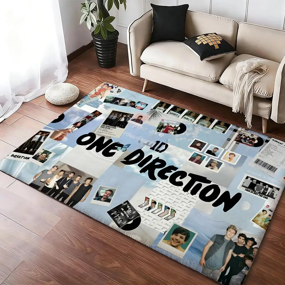 Heavy Rock O-One Directions 1D Floor Mat Soft Thickened Absorbent Non-Slip Bedroom Living Room Door Mat Home Decor Flannel Rugs