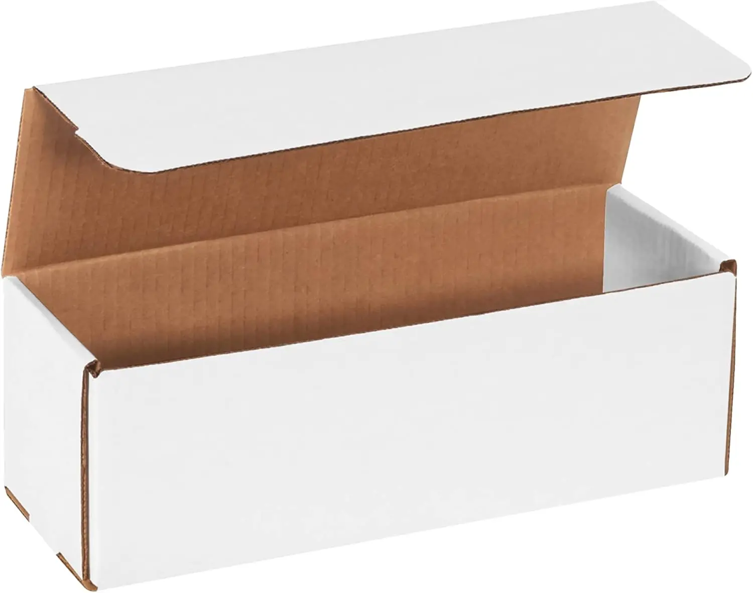 

Small Corrugated Boxes 12x4x4 Inch 50 Pack White Cardboard Mailers for Packing Moving Storage Gift Product Packaging