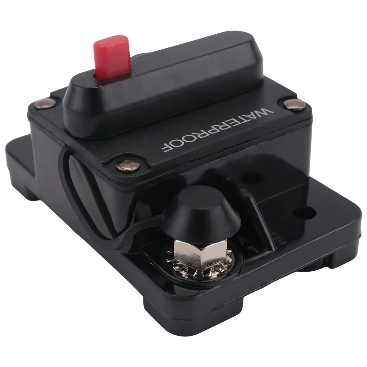 #37W (Black)Waterproof Circuit Breaker,With Manual Reset,12V-48V DC,60A,for Car,Industrial & Scientific
