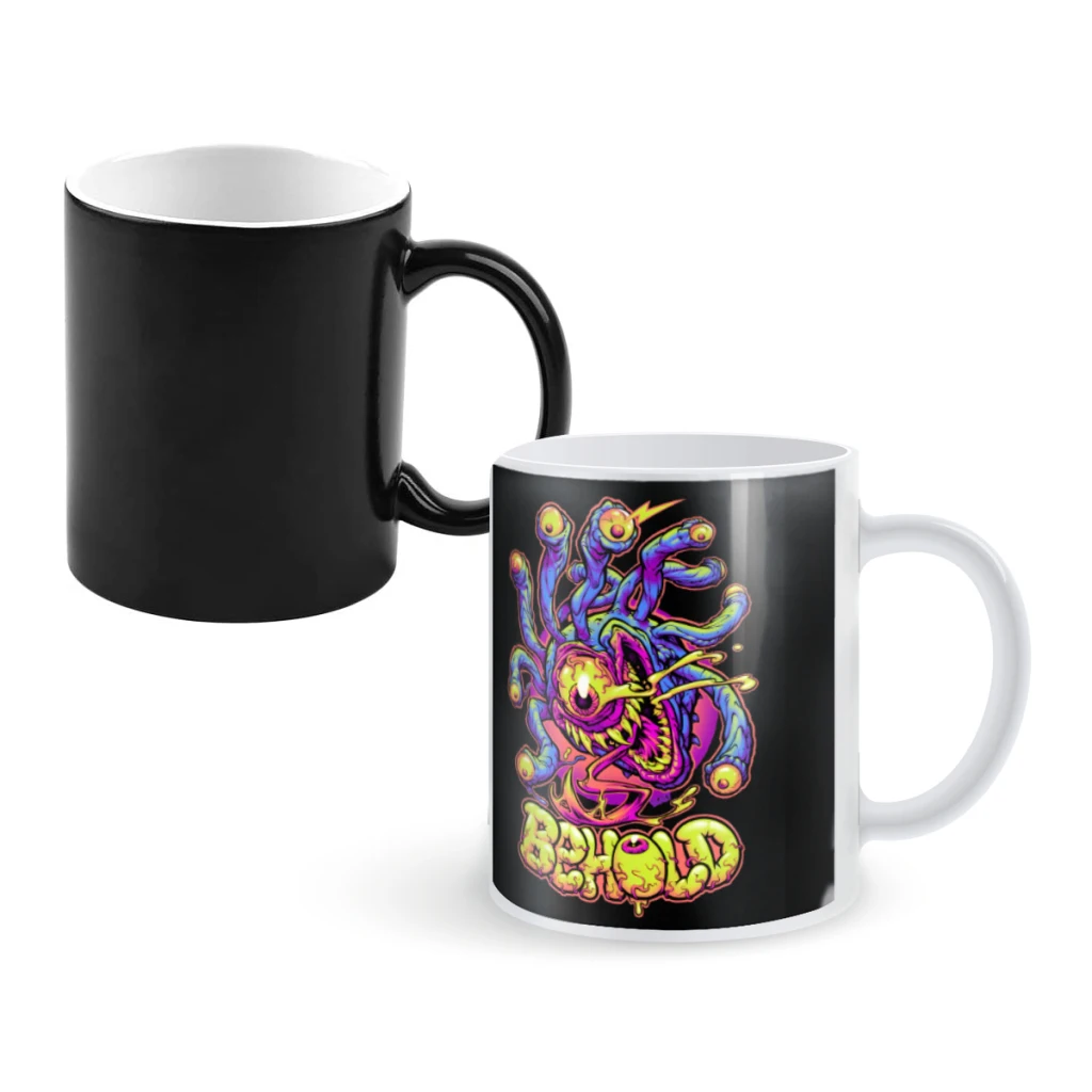 

Behold The Beholder!Coffee Mugs And Mug Creative Color Change Tea Cup Ceramic Milk Cups Novelty Gifts