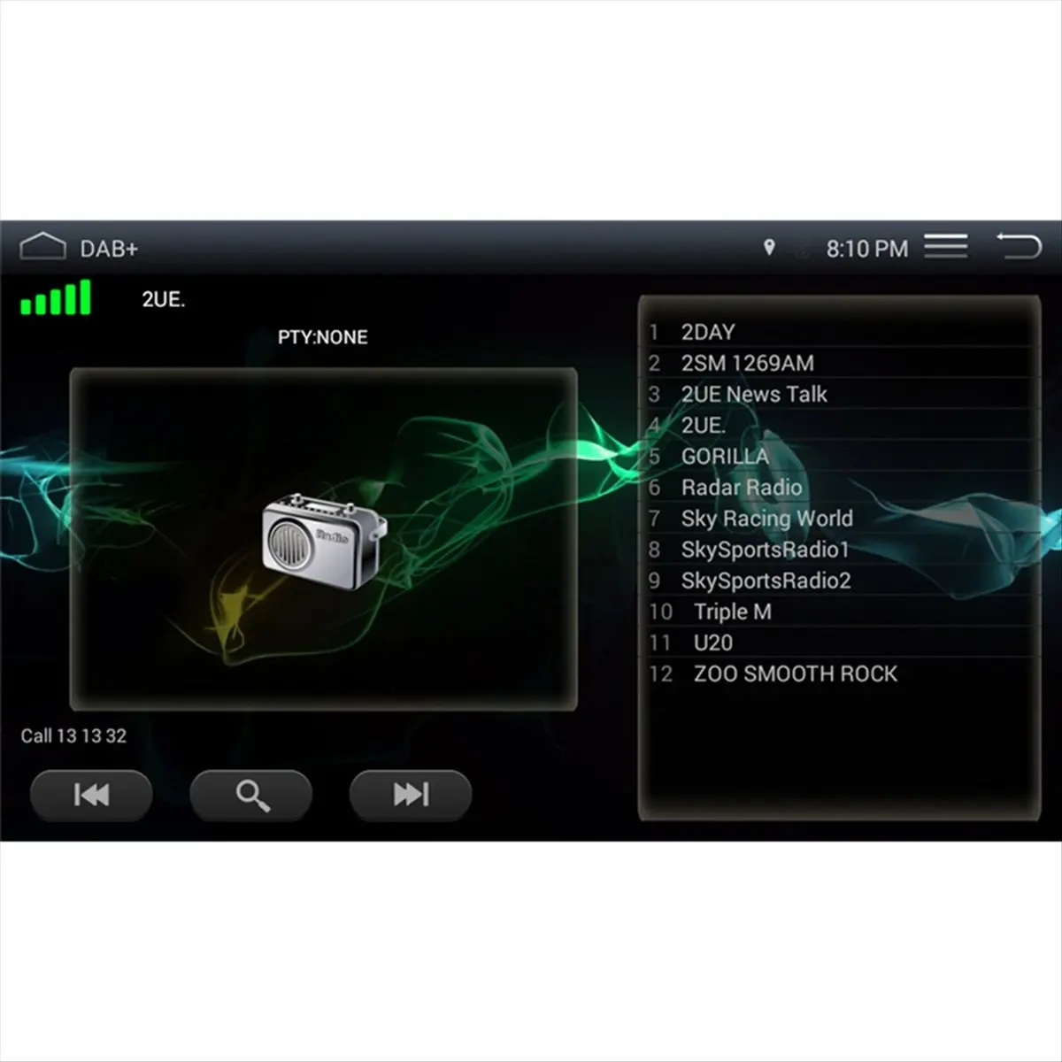 ☶❈＊♥AC222-+ Receiver Antenna for Android Car Radio Stereo Player with USB Adapter Automatic Scan for Channel List LOGO App Use