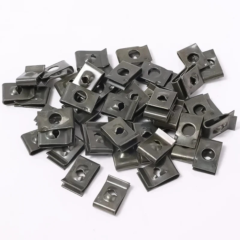 10/20/40/60pcs Car Screw Base U Clip Car Modification Fastener Metal Fender Bumper Protection Clip Car Interior Accessories