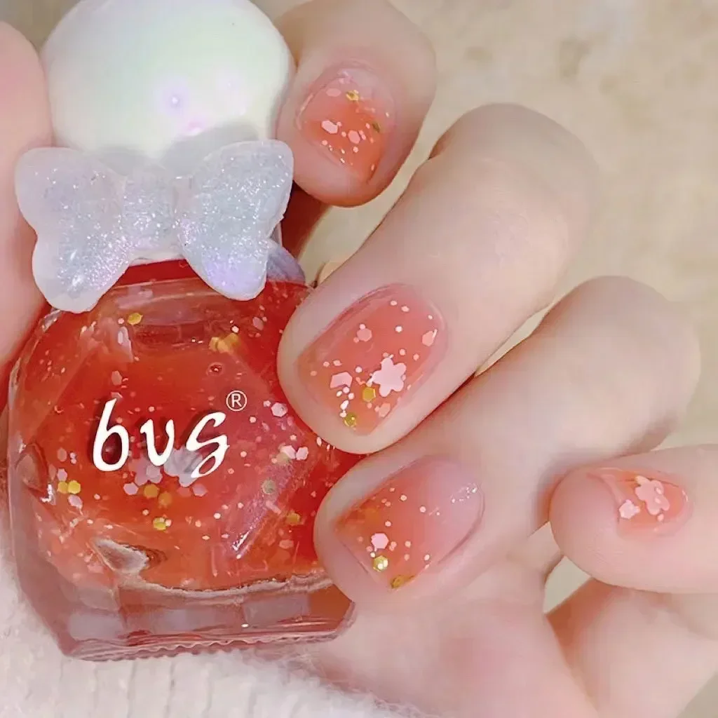 Water-based Nail Polish White No Baking Can Tear Bright Color Nail Frosting Nail Polish Without Baking Lamp Nail Art
