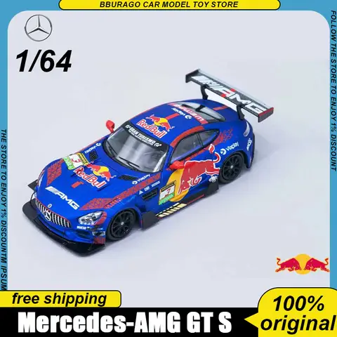 Rhino Model Rm 1:64 Mercedes-Amg Gt S No.3 Red Bull Racing Livery