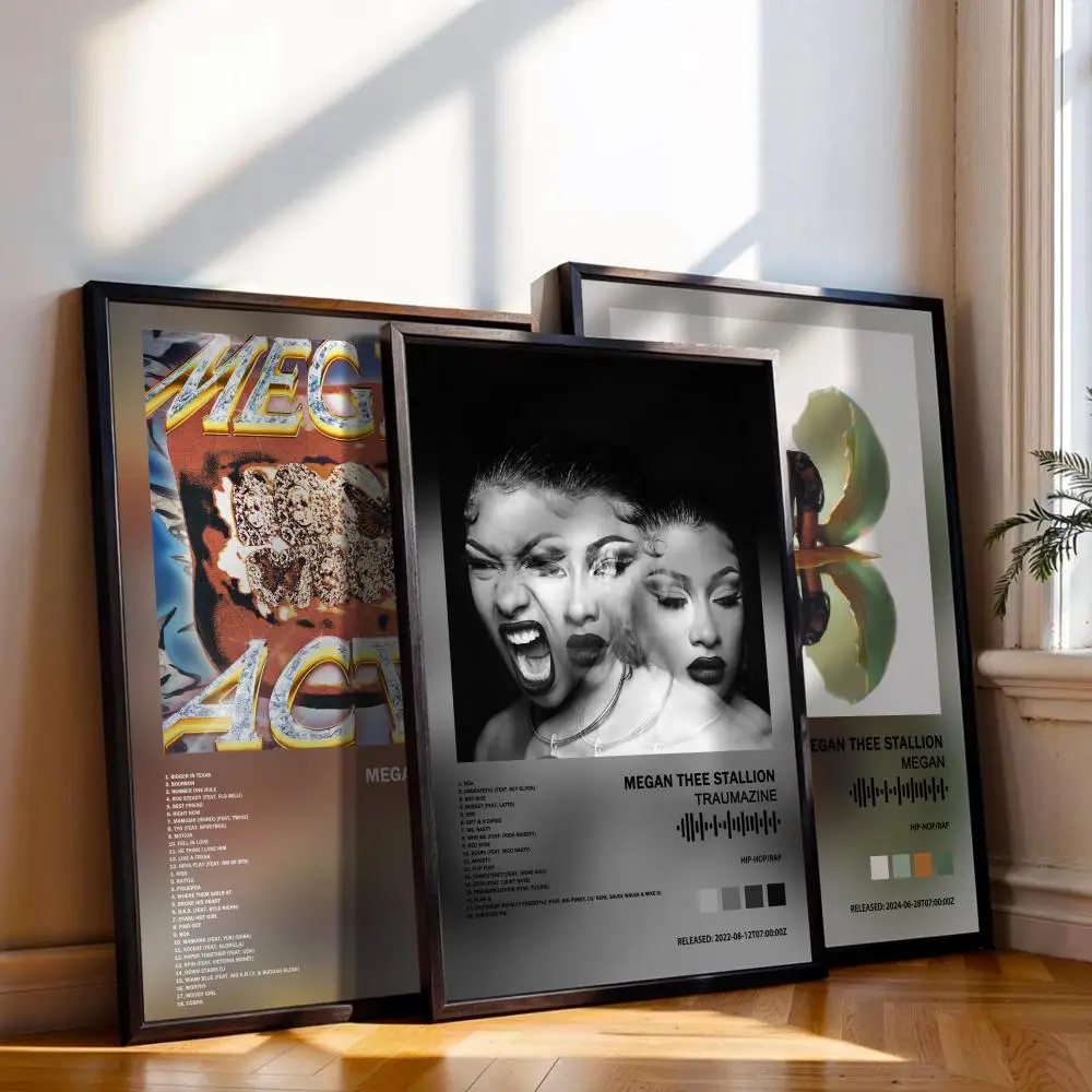 Megan Thee Stallion Poster Music Album Cover For Room Canvas Painting Print Art Home Wall Decor Picture Gift