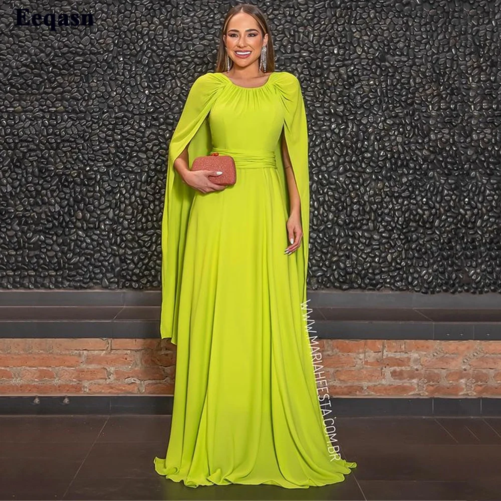 Eeqasn-Vestidos Midi de tul verde menta para graduación, vestido de noche Formal con lentejuelas y hombros descubiertos, longitud hasta el tobillo, línea A