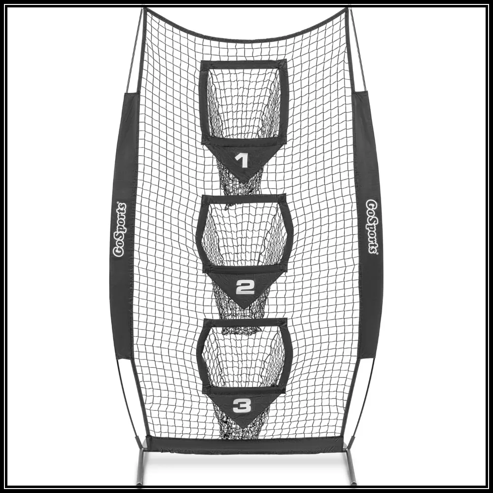 

8x4 ft Football Throwing Target Net - Durable Practice Training Aid for Quarterbacks, Black or Red