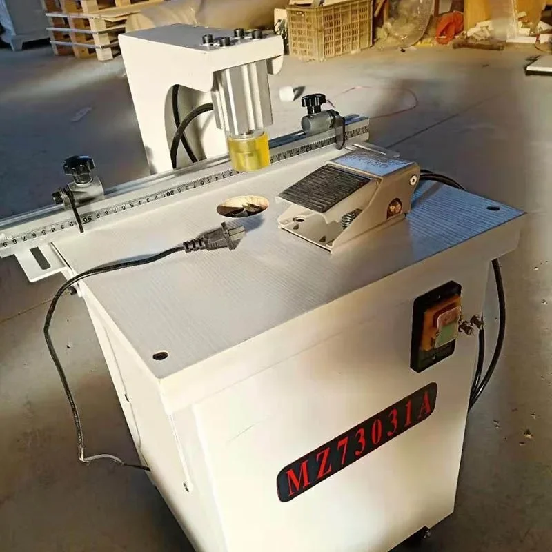 Bottom punching single head hinge drilling woodworking hinge punching machine dust-free hinge drilling home improvement