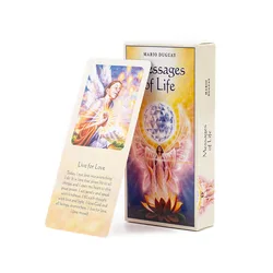 Messages Of Life Tarot Board Game 54 Pcs English Playing Cards for Party and Family Fun 11.3*4.5cm