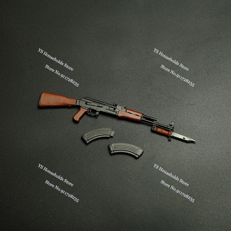 1/12 静的ミニ AK モデルライフル DIY ナイフ装飾おもちゃ軍事兵士シーンアクセサリーフィット 6 "アクションフィギュア Diy 装飾