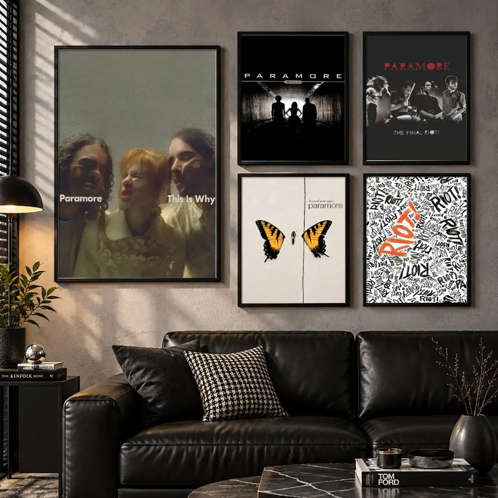 P_Paramore Poster Modern Wall Art Sticker For Living Room Bedroom Bar Home Decor Mural Painting Decoration