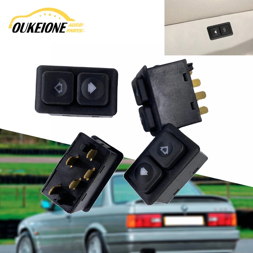 

For BMW E23 E24 E30 3 Series 325e 318i 535i M3 M5 4 Pcs Left Power Window Switch Lifter Button 61311381205 Replacement Parts