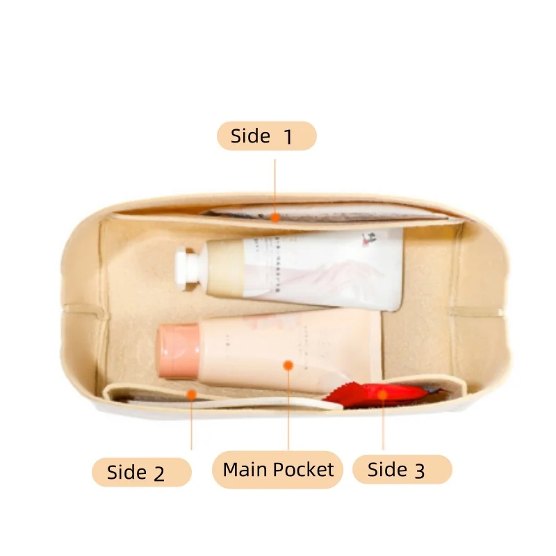 ل ألما BB حقيبة إدراج منظم ماكياج حقيبة يد صغيرة تنظيم المحفظة الداخلية المحمولة مستحضرات التجميل بنج شل عيد الميلاد #6