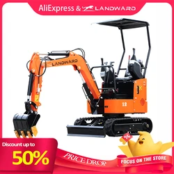 China Pequeñas Excavadoras Fábrica Euro 5 EPA 1000kg Mini Excavadora Hidráulica Precio 1.2 Ton Micro Excavadora XT12 Excavadora Personalizada