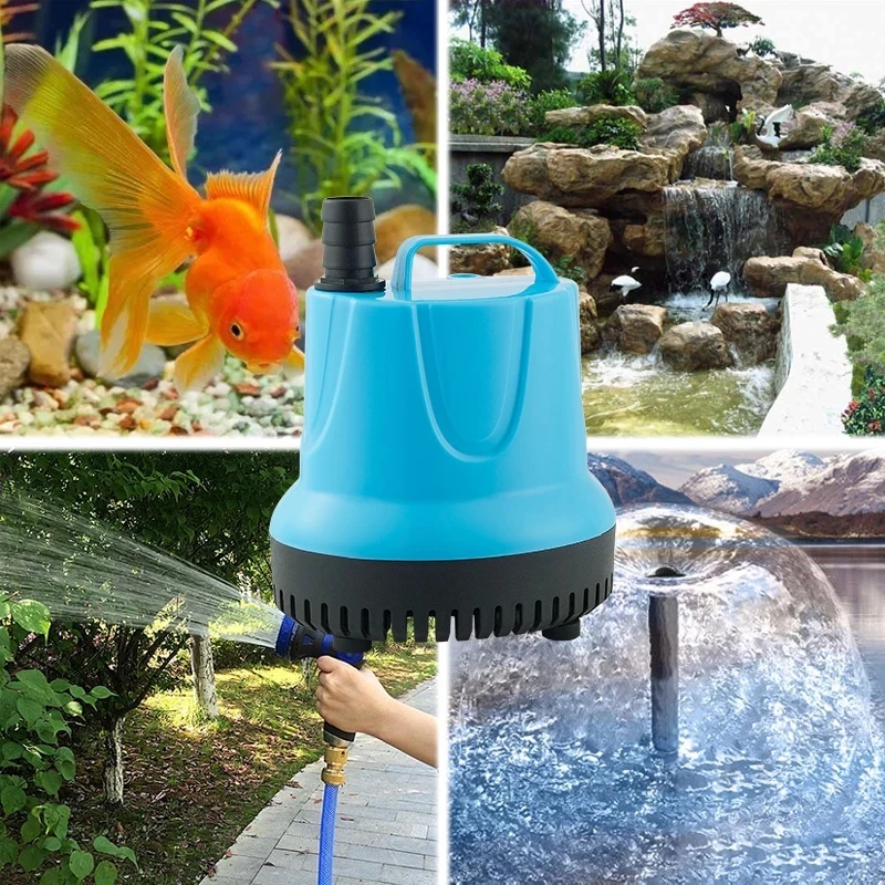 Aquarium Submersible Pump Bottom Suction Pump Water Pump Fish Tank Water Change Pump Bottom Filter Manure Suction Pump 220V-240V