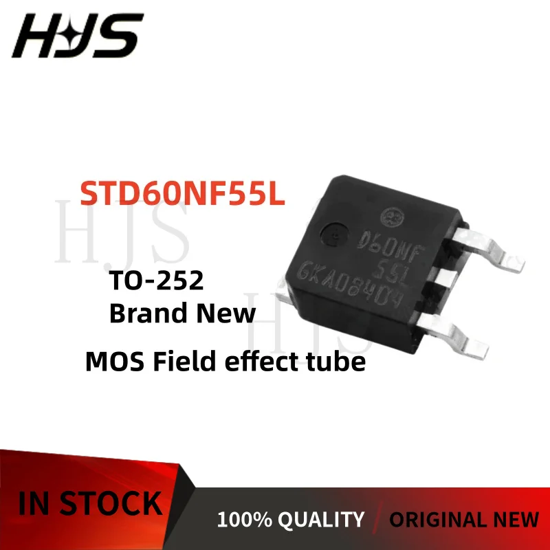 10-30PCS D60NF55L STD60NF55L TO-252 MOSFET Field effect Transistor 100% New and quality