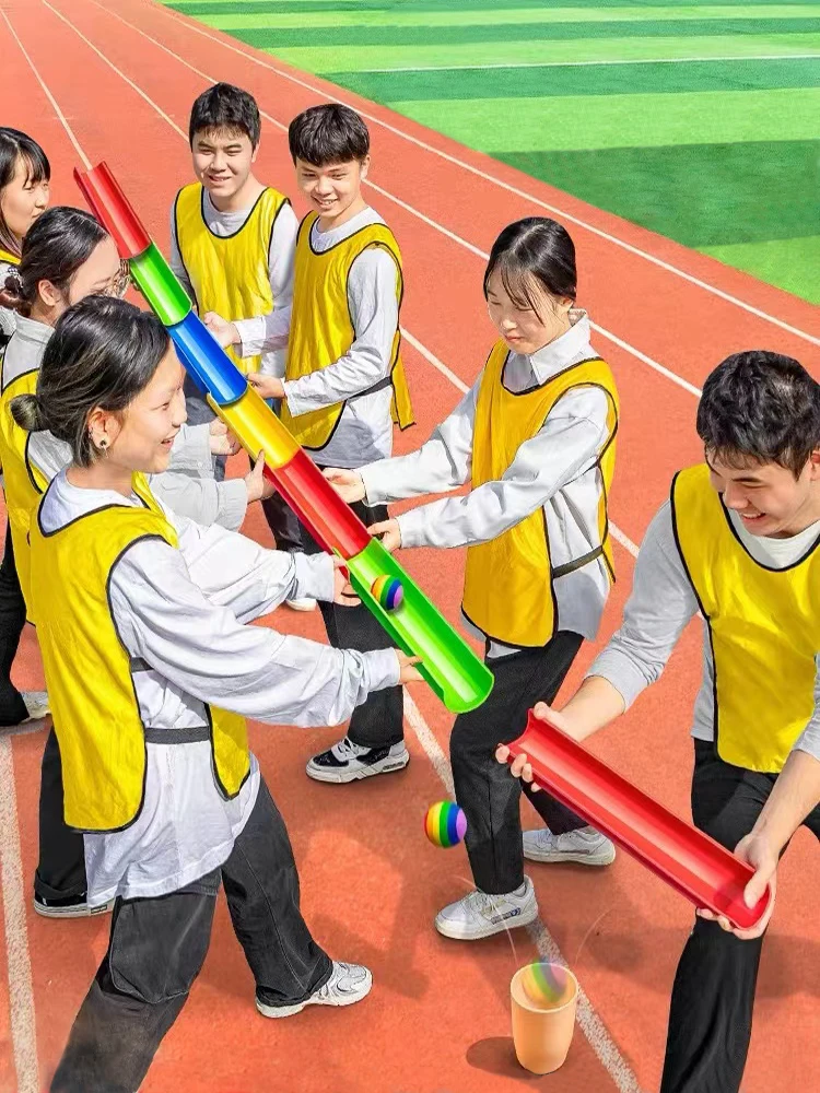 Outdoor Team Building Pipeline Game For Family Field Day Gym Kids Garden Kids Sensory Integration Training Sports Entertainment