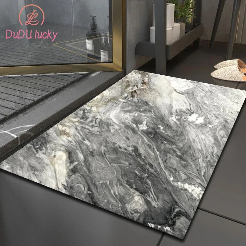 

Marble Grain Non-Slip Floor Mat, Absorbent, Quick-Drying, Multi-scene Applicable, Bulk Customization, Shower Mat