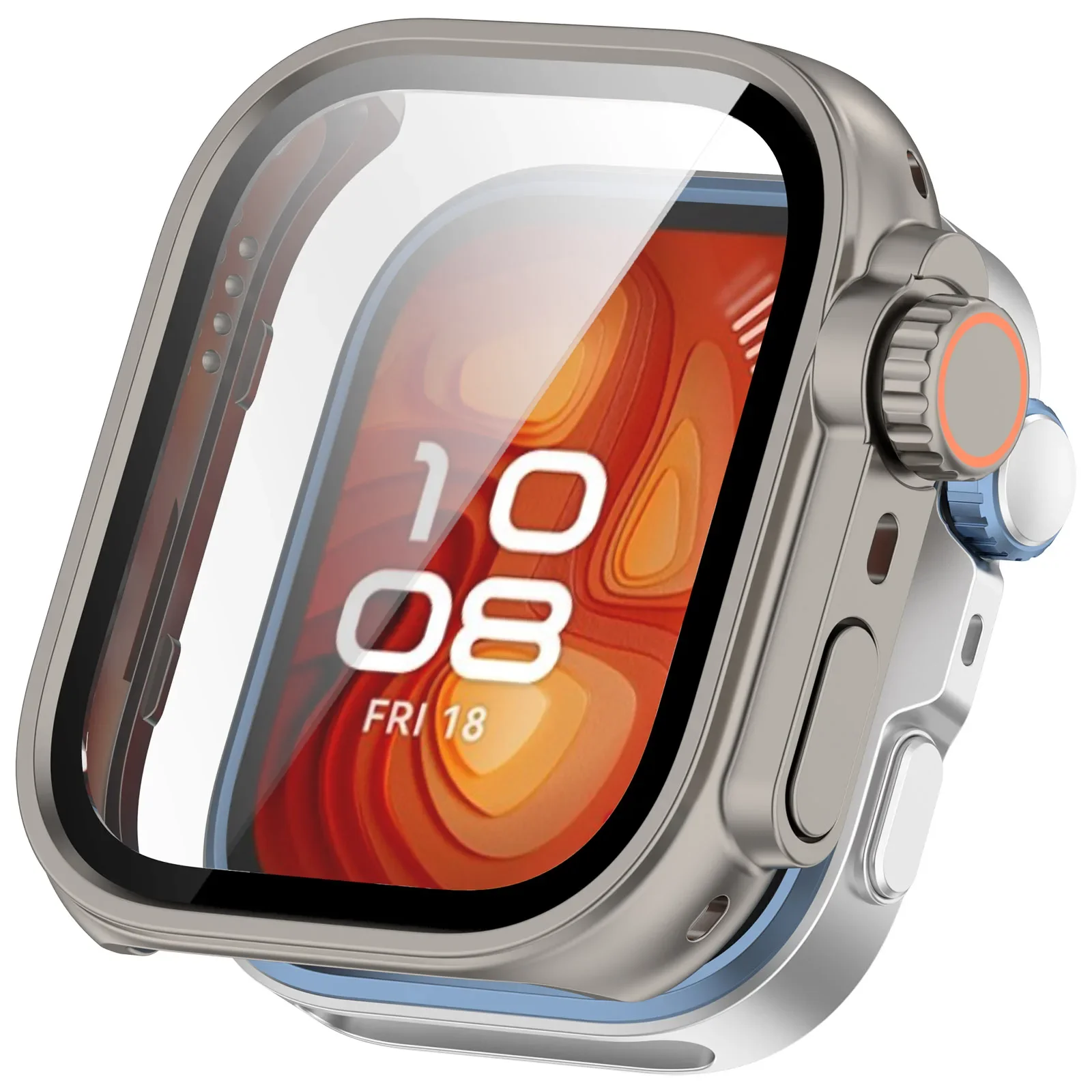 Caja cambiada a Ultra Watch para Huawei Watch Fit 4Pro/4/3, carcasa protectora de pantalla + cristal para Huawei Fit4 Pro/4/3, actualización a Ultra 2