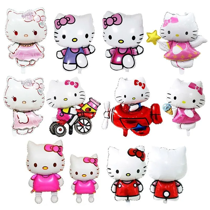 

Sanrio HelloKitty Kawaii Anime Cartoon Balloon Interior Decoration Scene Setting Birthday Party Trend Advanced Girly Heart