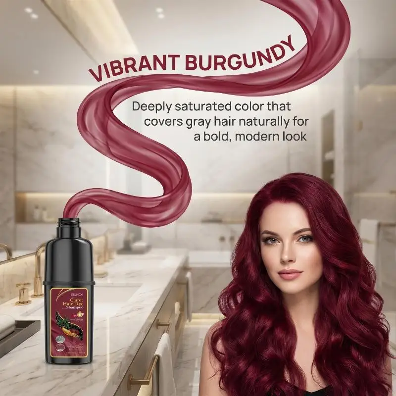 3in1 Hair Dye Shampoo Quick Color Coverage Nourishing Repair for Damaged Hair Root Care Easy Home Dye