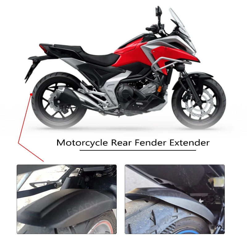 For HONDA NC700 NC750 S / X NC750S Extender Hugger Mudguard Rear Fender NC750X NC700S NC700X NC 750 700 2012-2023 Motorcycle