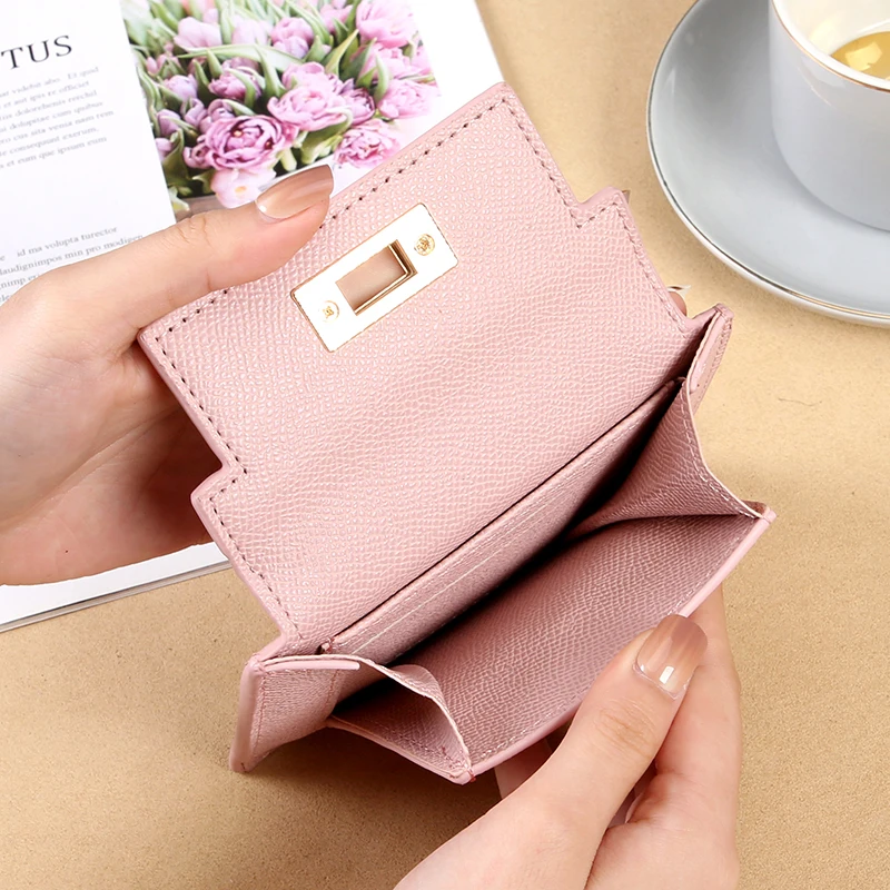 New Solid Color High Appearance Storage Wallet Fashionable Girl Cute Advanced Zero Wallet