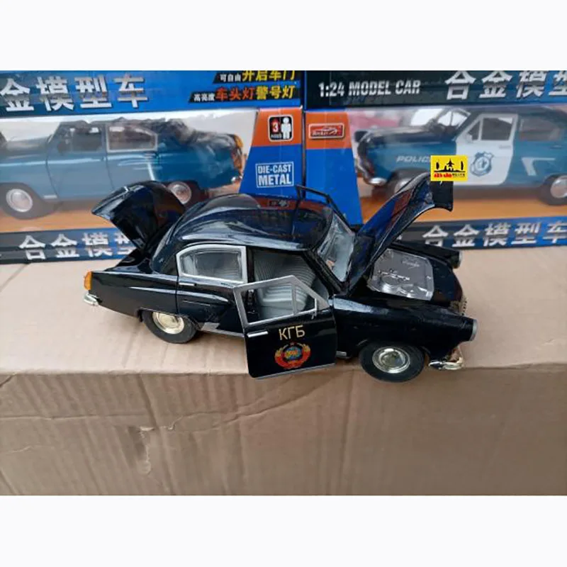 Have Flaws Alloy 1:24 The Former Soviet Union Russian Car Volga RA3-M21N Car Model Adult Classic Collection Display Boy Toy