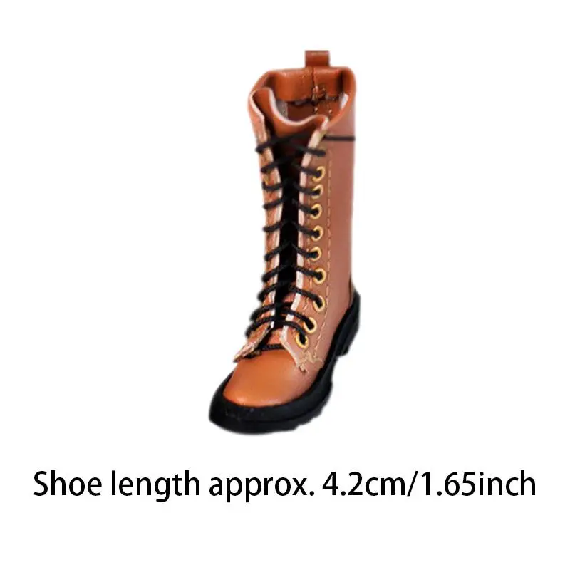 1:6 Scale Fashion Boot punta tonda calzature Dress up stivali stringati ad alta sumulazione per 12 pollici Action Figure Costume accessorio per il corpo