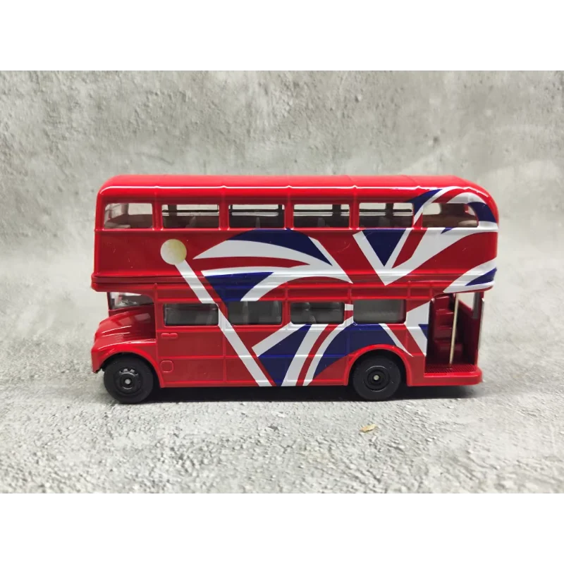 Diecast CORGI British Paparazzi London Flag Double-decker Bus British Style Alloy Car Model Collectible Toy Gift Souvenir