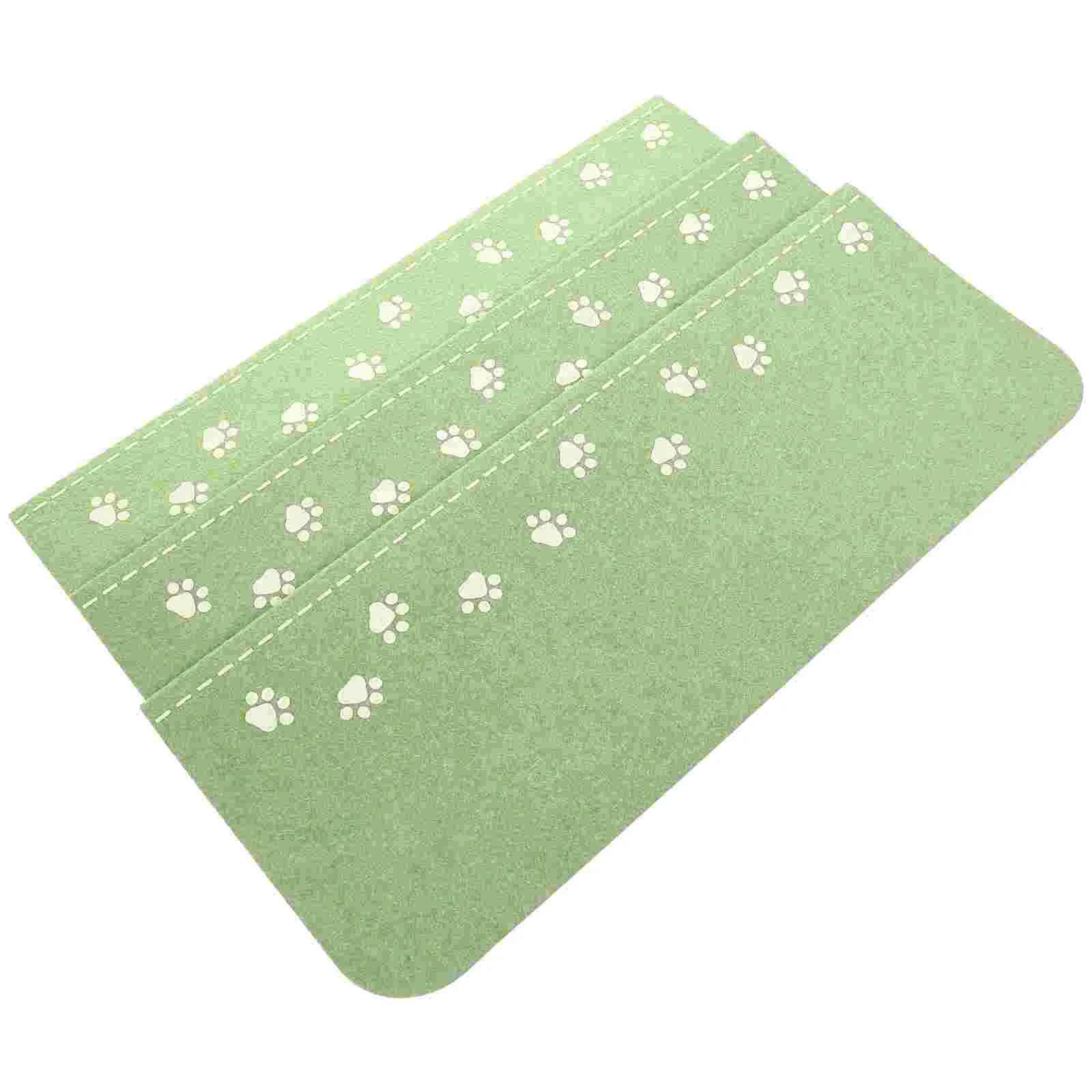 3 Pcs Area Rugs Luminous Stair Mat Step Non-Slip Carpet Non-skid Tread Self-priming Treads Safety for Kids Green