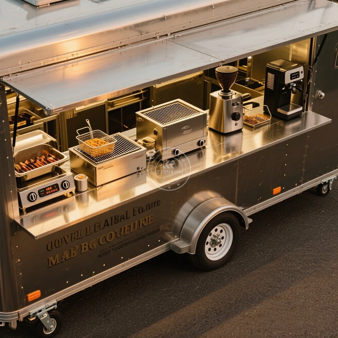 

CE DOT Certificate Food Trailer Concession Trailer Food Trucks Mobile Food Trailer With Full Kitchen