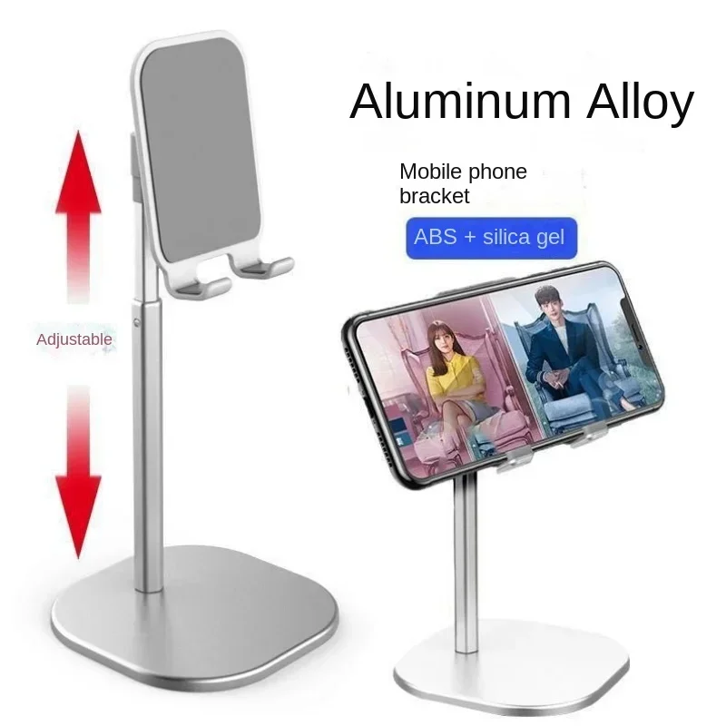 

Desktop Phone Holder Tablet Stand For Ipad Phones Universal Bracket Telescopic Adjustable Height Angle Metal Live Support