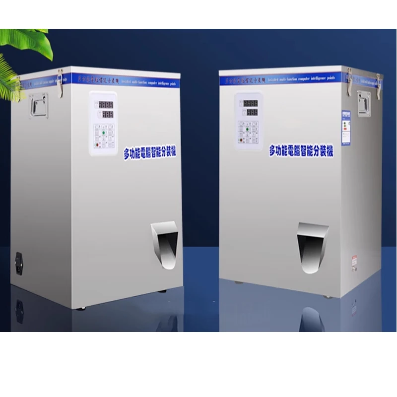 

Многофункциональная фасовочная машина 2-100 г с автоматическим взвешиванием и спиральной подачей для сыпучих материалов: орехов, порошков, гранул, чая